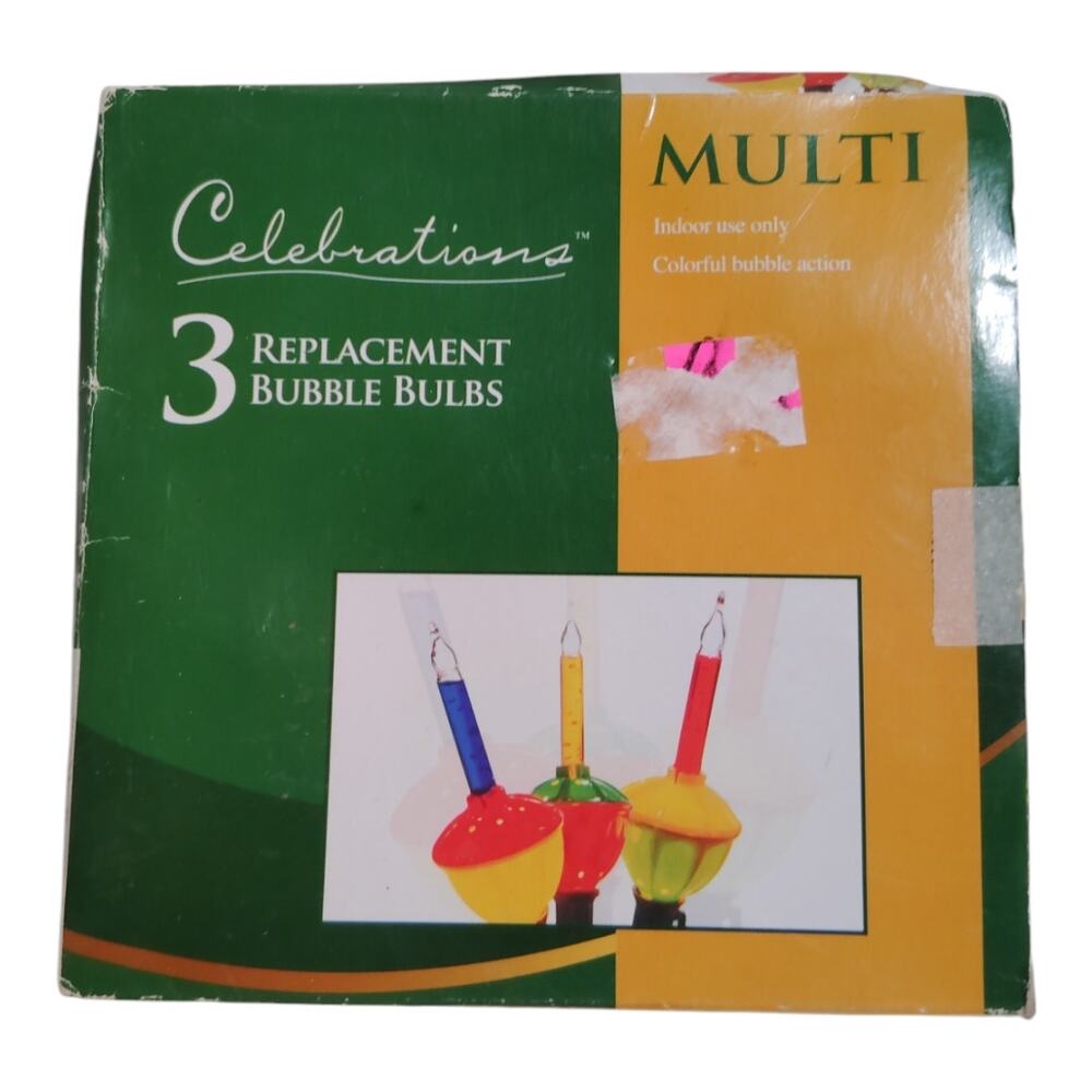 Bubble Bulb's Christmas Replacement Lights Set of 3